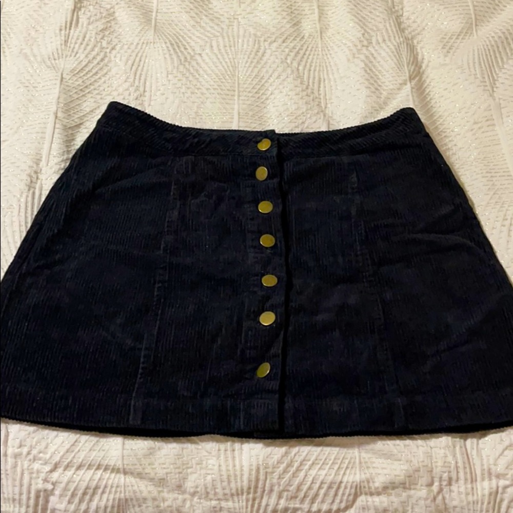 Corduroy button-up skirt!